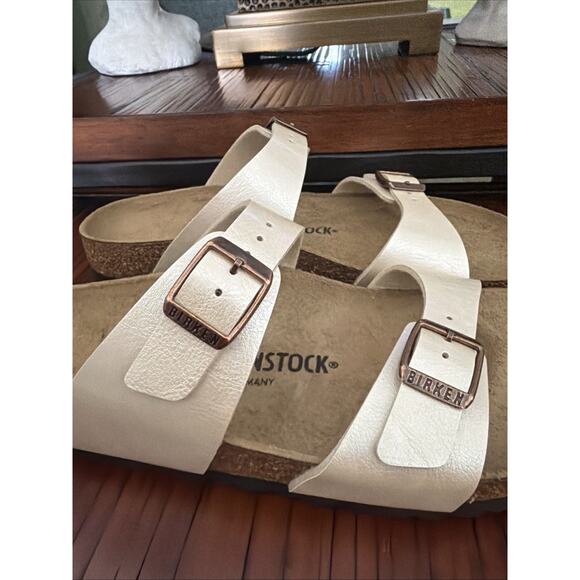 BIRKENSTOCK SYDNEY BIRKO FLOR Size 40 Sandals Graceful Pearl White Nordstrom